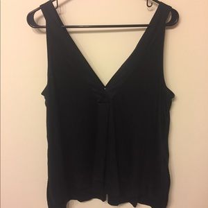 Madewell black v-neck tank